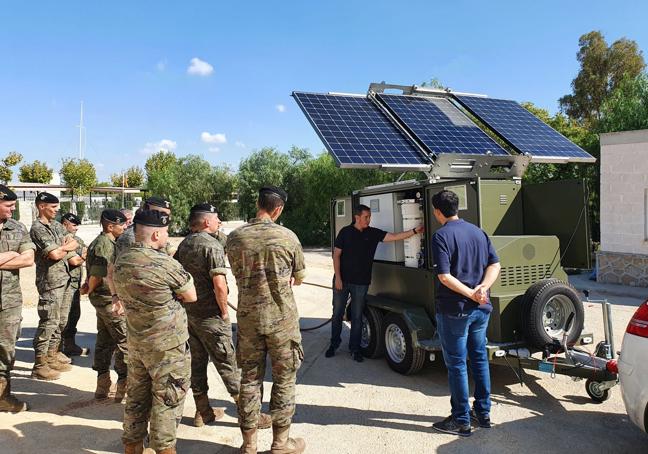 Demostración al Ejército de una potabilizadora modular de EcoHidro.