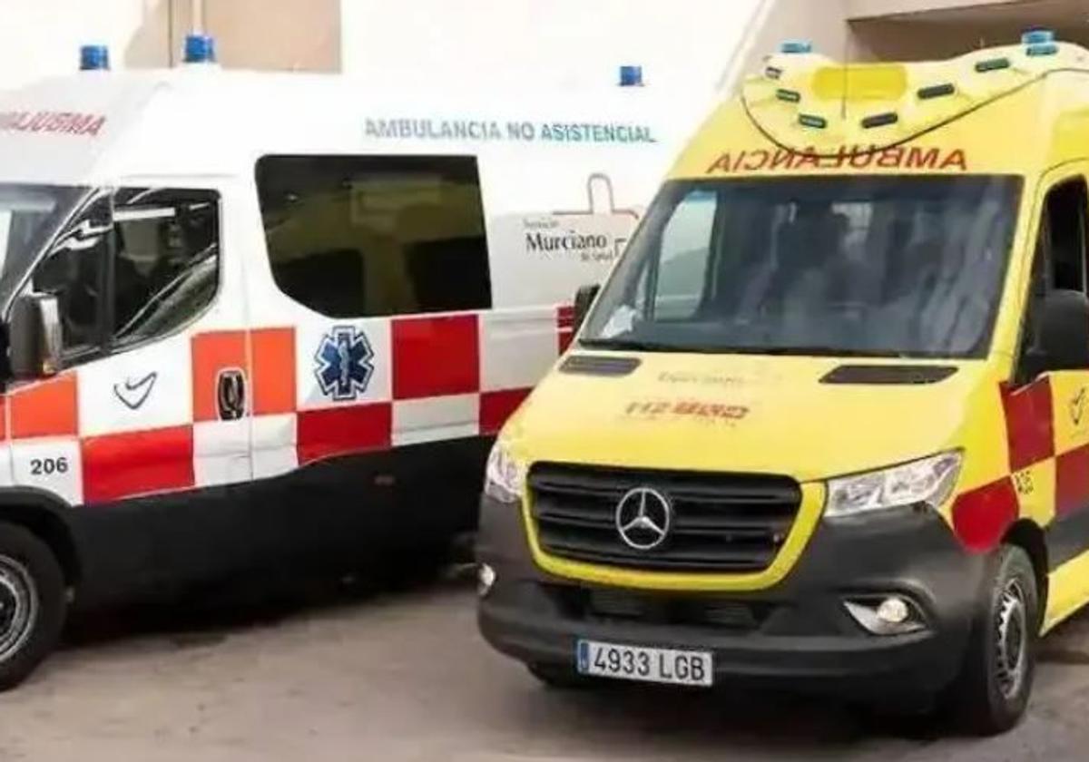 Dos ambulancias, en una imagen de archivo.