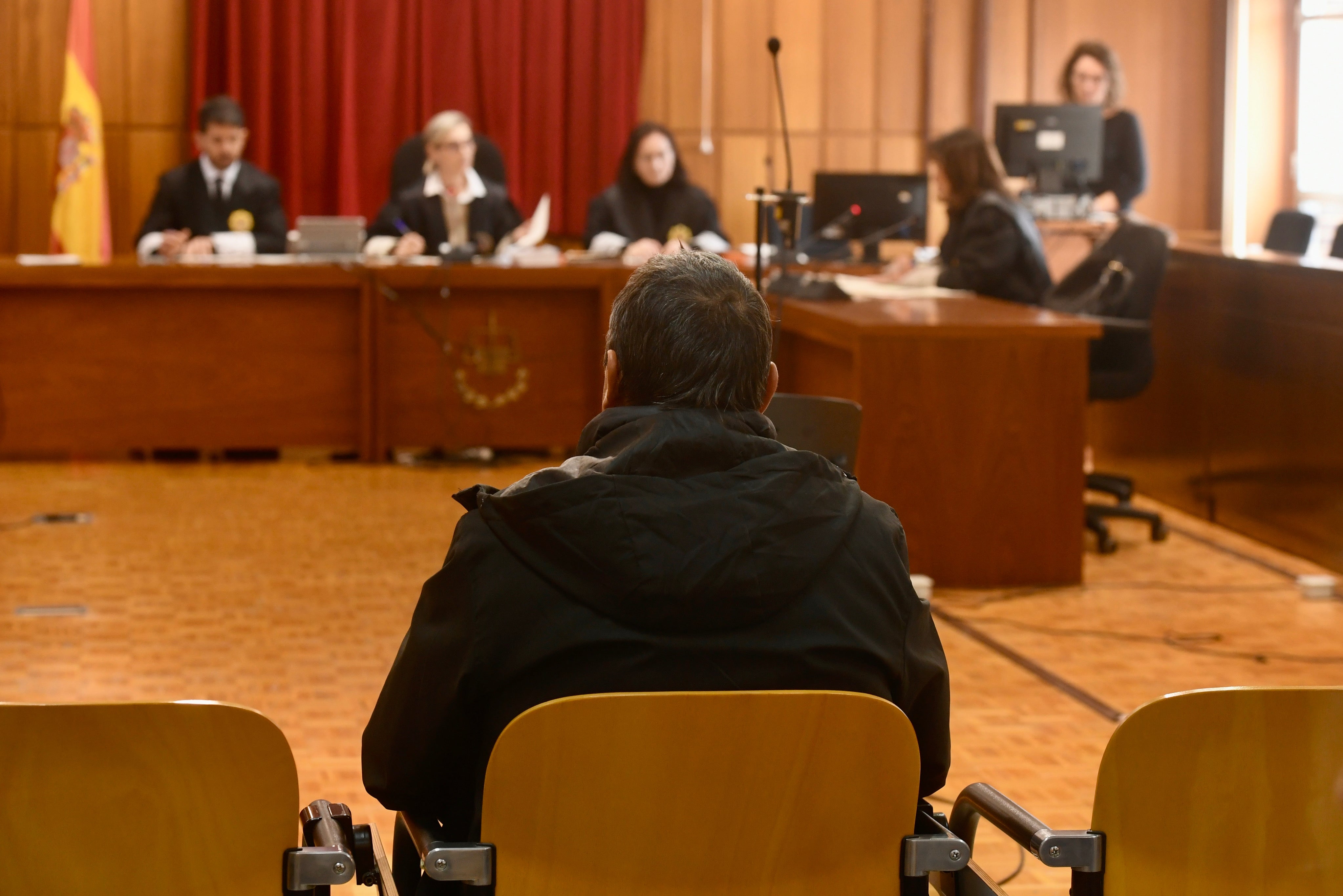 El acusado, este martes, durante el juicio en la Audiencia Provincial.