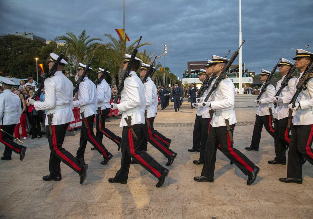 Imagen de archivo de la Unidad de Infantería de Marina durante un acto en Cartagena.