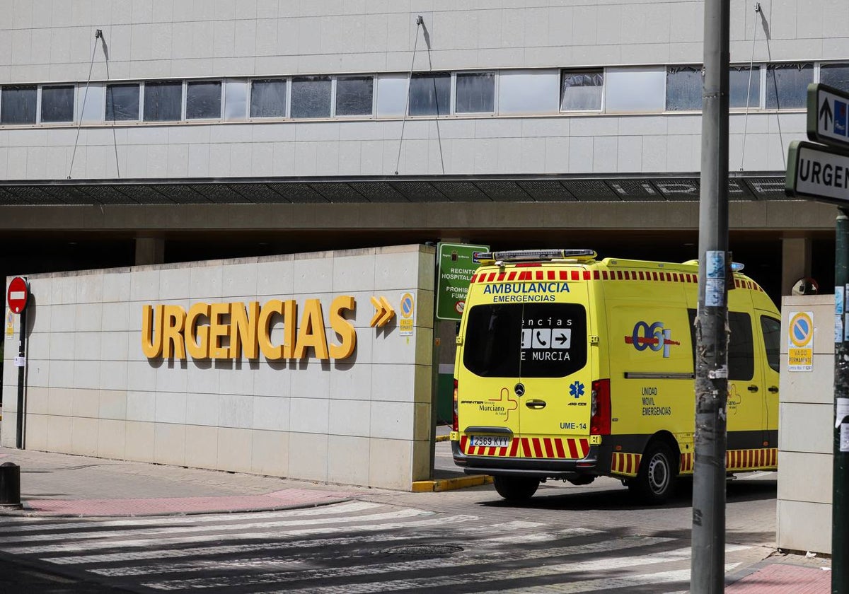 Accesos al servicio de Urgencias del Hospital Reina Sofía de Murcia.