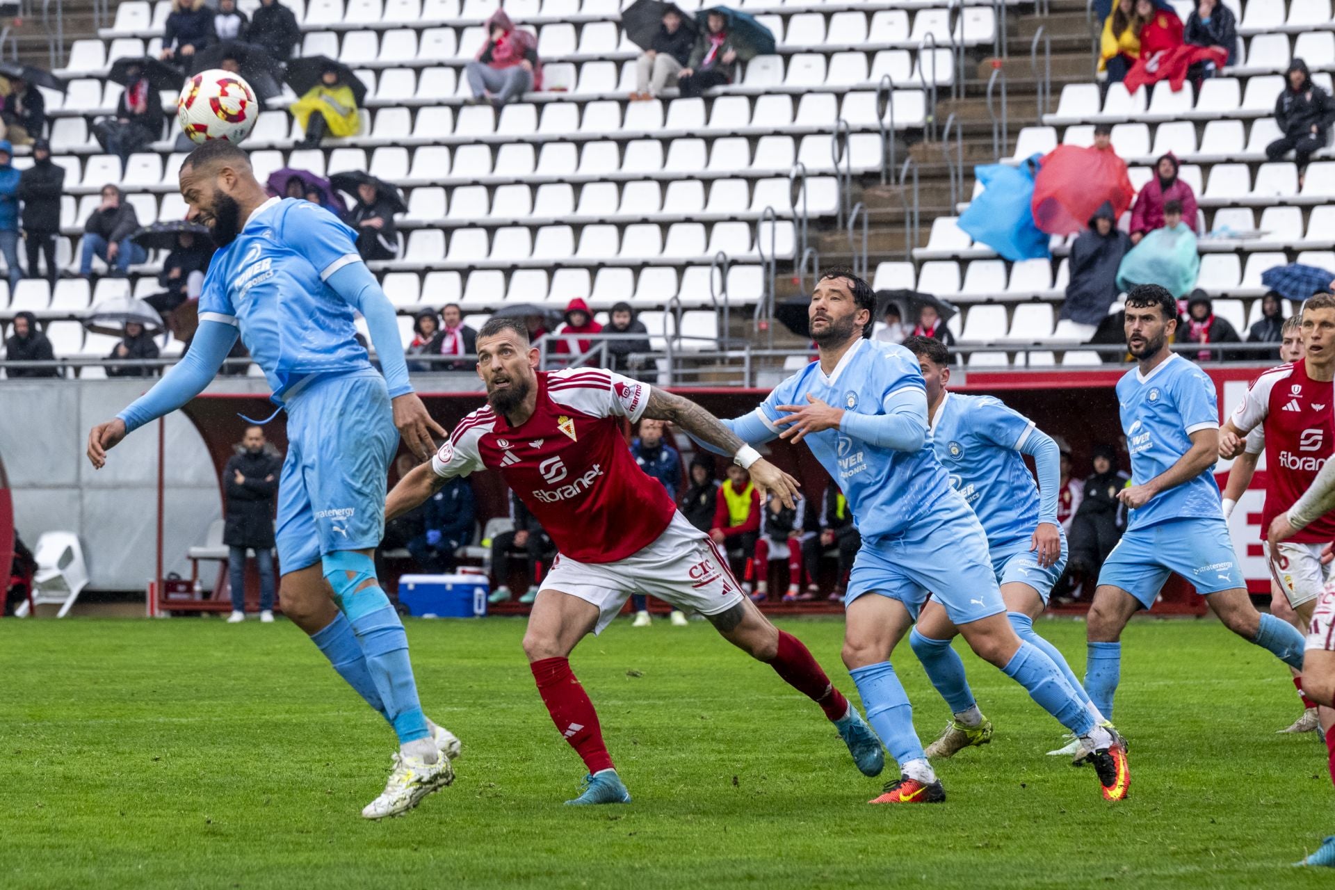 La derrota del Real Murcia frente al Ibiza, en imágenes