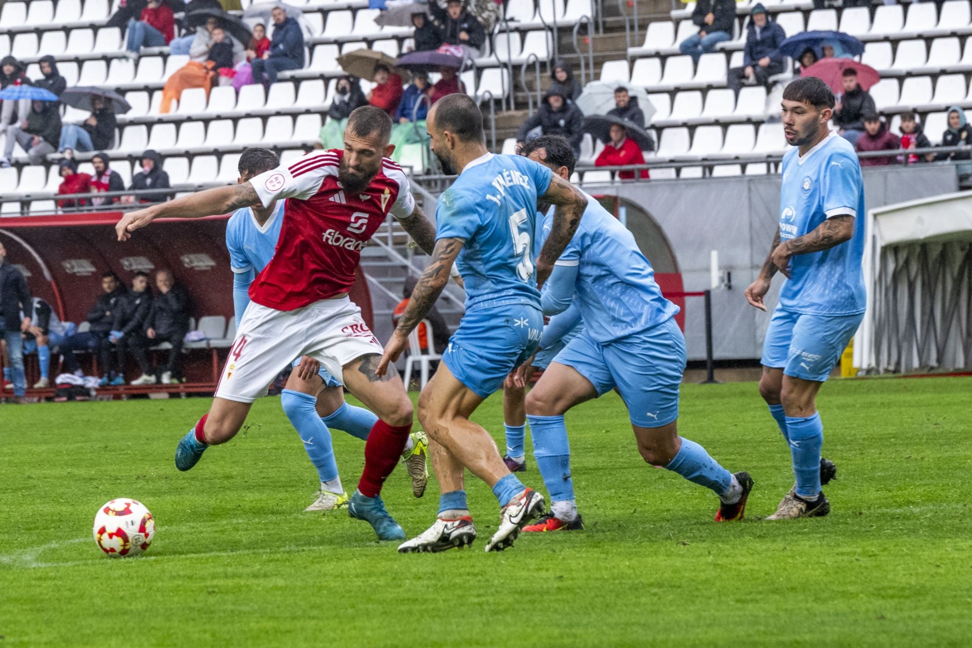 La derrota del Real Murcia frente al Ibiza, en imágenes