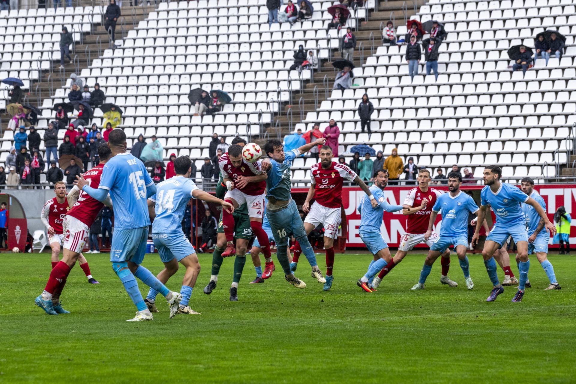 La derrota del Real Murcia frente al Ibiza, en imágenes