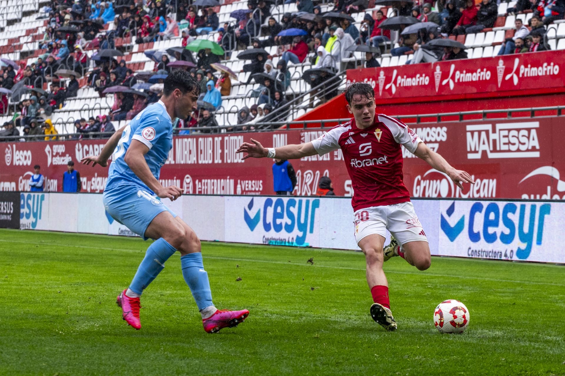 La derrota del Real Murcia frente al Ibiza, en imágenes