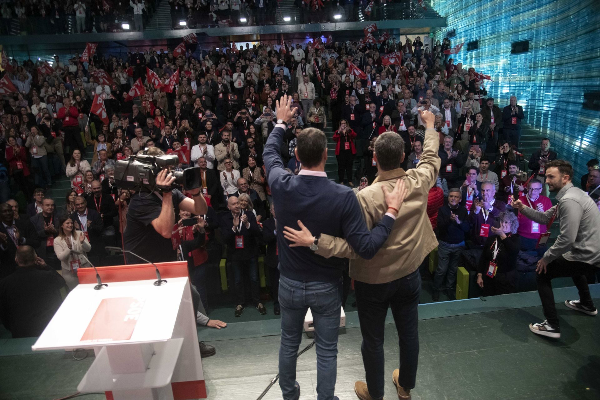 El Congreso del PSRM con Pedro Sánchez en Cartagena, en imágenes