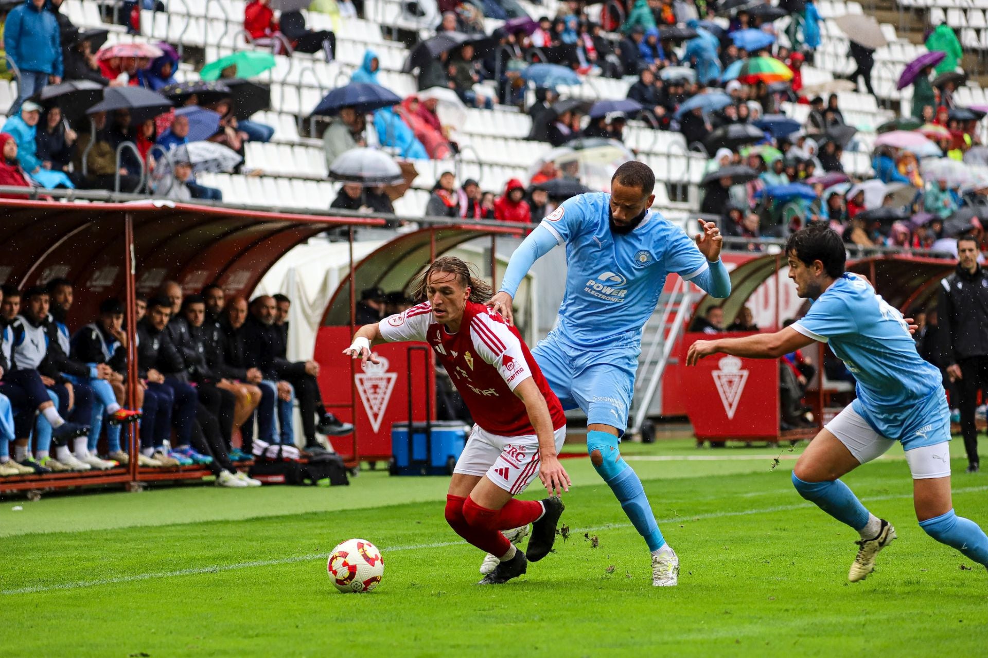 La derrota del Real Murcia frente al Ibiza, en imágenes