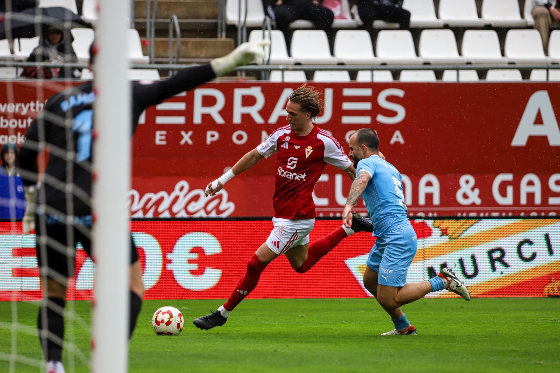 La derrota del Real Murcia frente al Ibiza, en imágenes