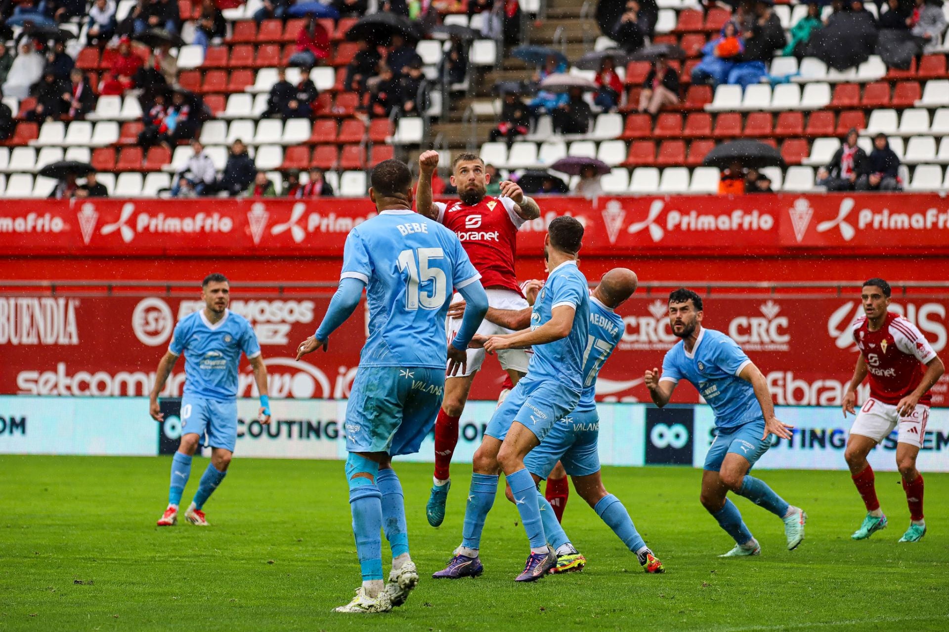 La derrota del Real Murcia frente al Ibiza, en imágenes