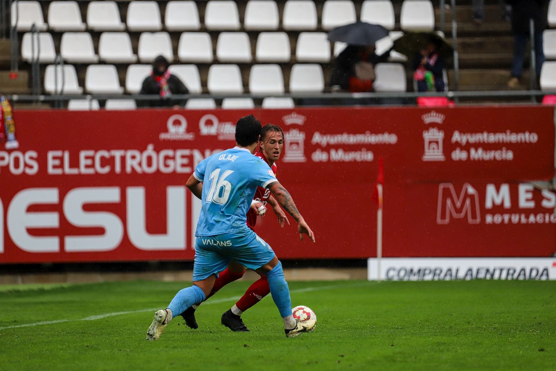 La derrota del Real Murcia frente al Ibiza, en imágenes