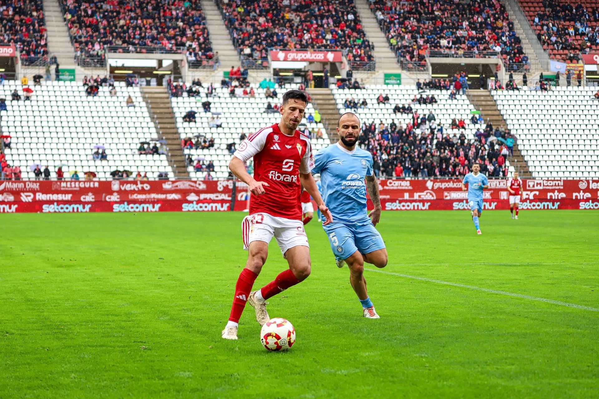 La derrota del Real Murcia frente al Ibiza, en imágenes