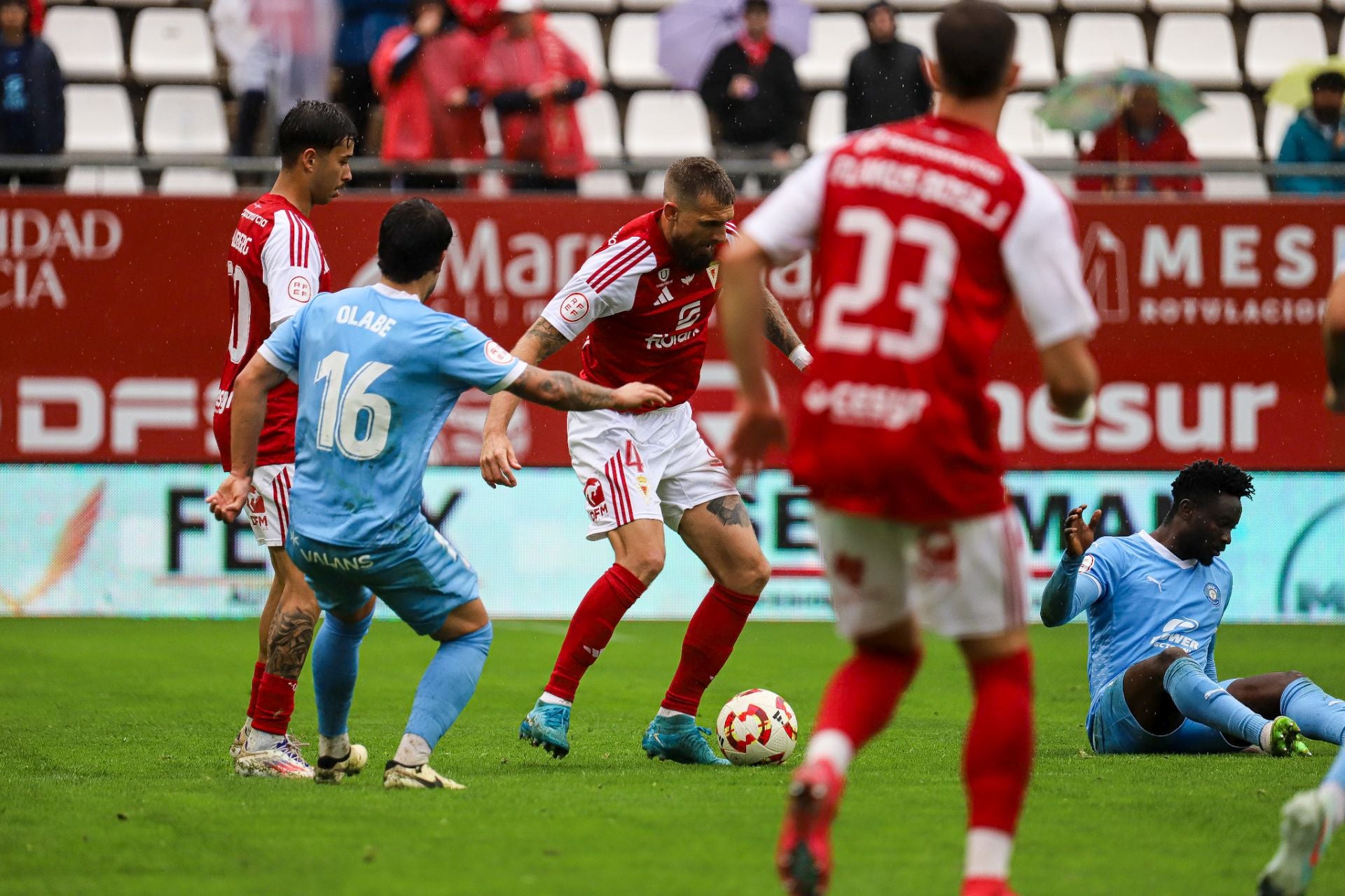 La derrota del Real Murcia frente al Ibiza, en imágenes