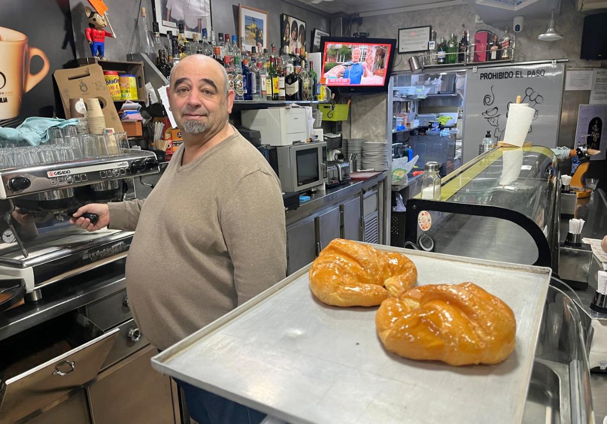 Pepe Guillén, el viernes en el restaurante Mónaco, ubicado ahora en Cieza.