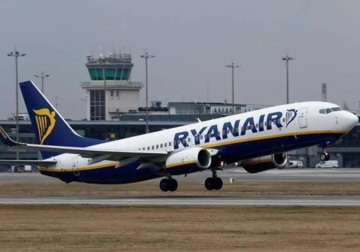 Un avión de Ryanair, en una imagen de archivo.