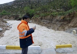 Crecida de los cauces por las lluvias caídas en el temporal.