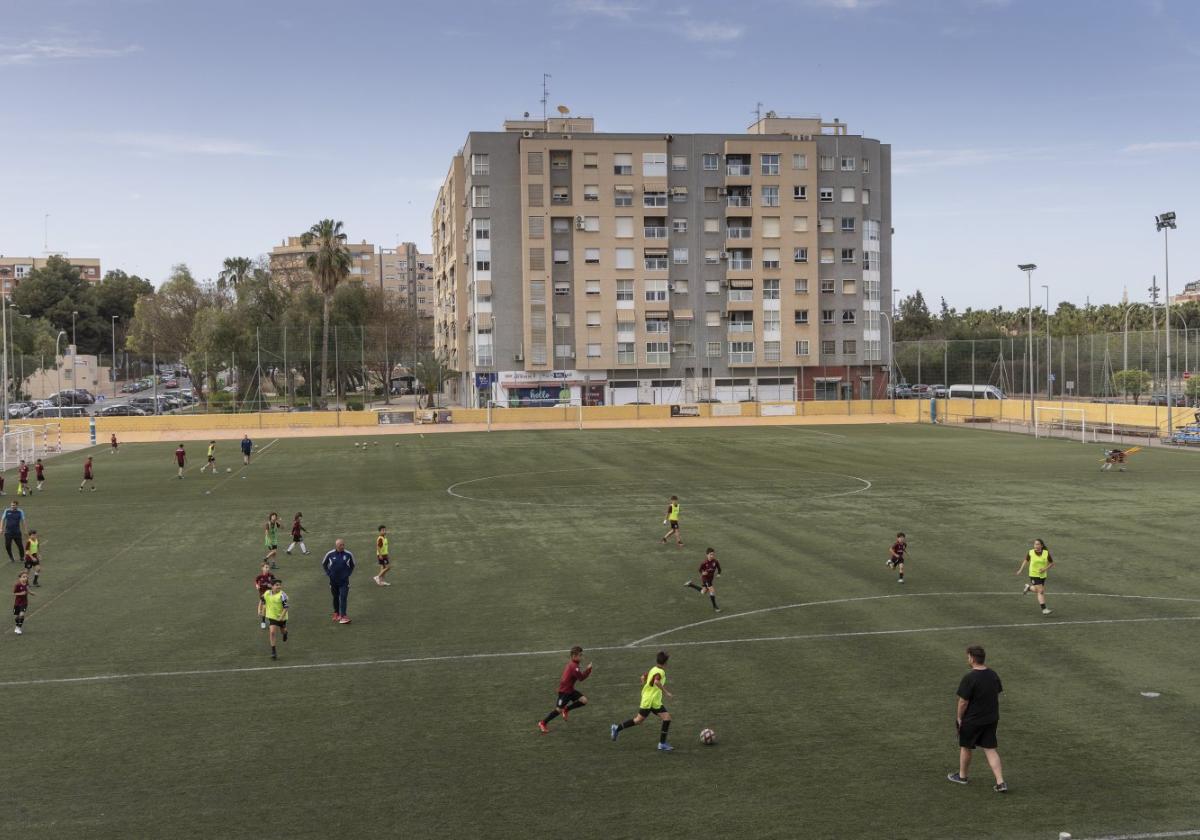 Panorámica del campo de Ciudad Jardín, hogar de la cantera.