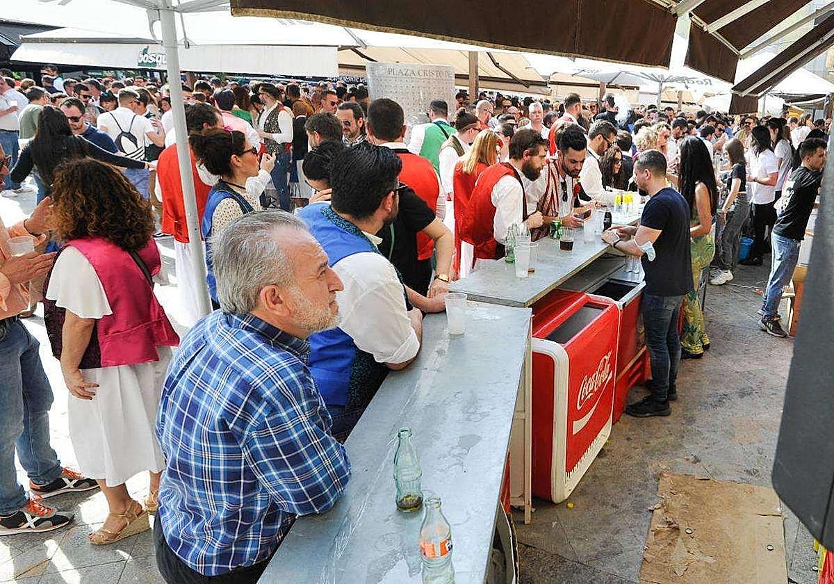 Una de las barras instaladas en el Bando de la Huerta, en una imagen de archivo.