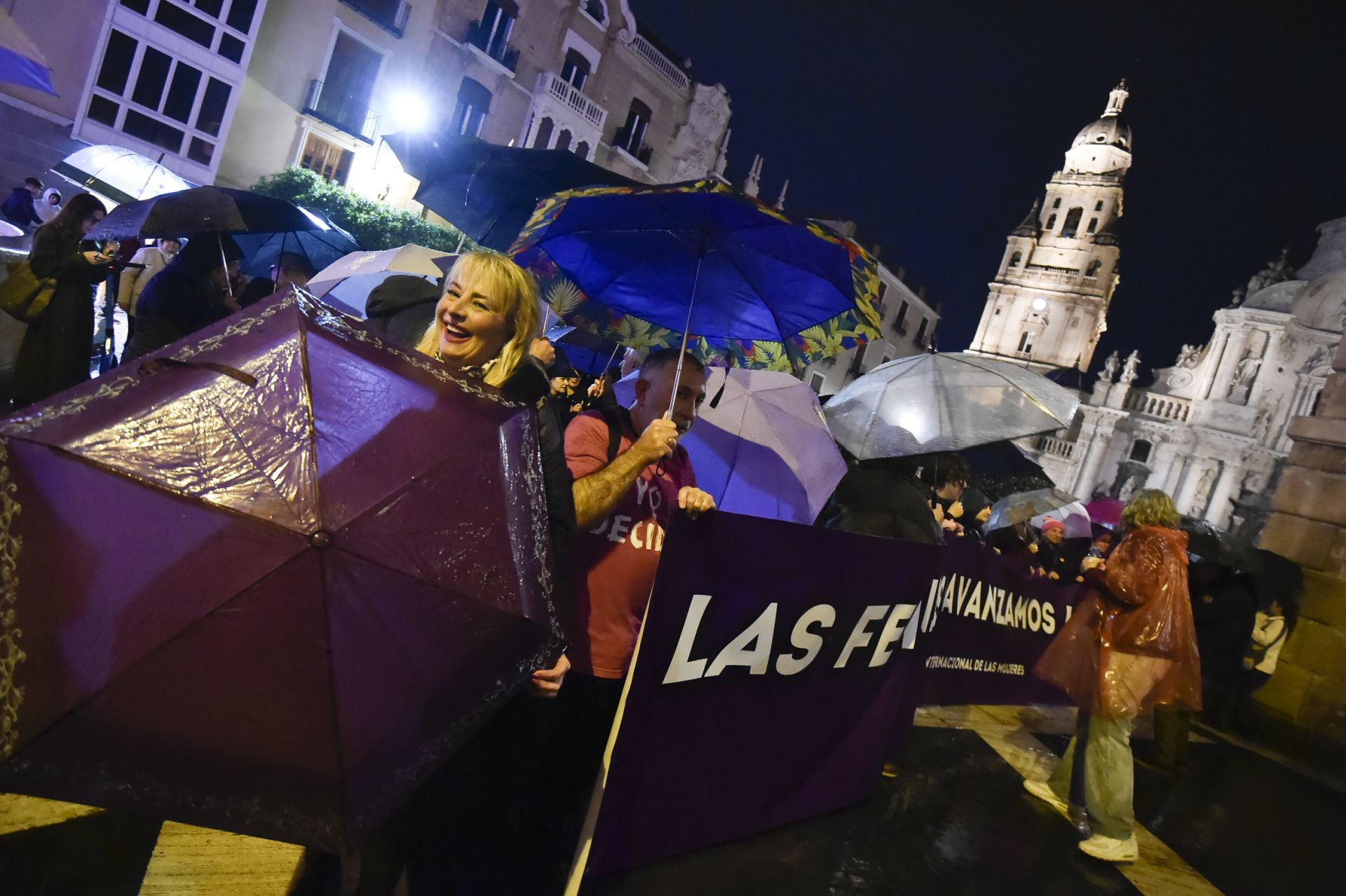 La manifestación por el 8M en Murcia, en imágenes