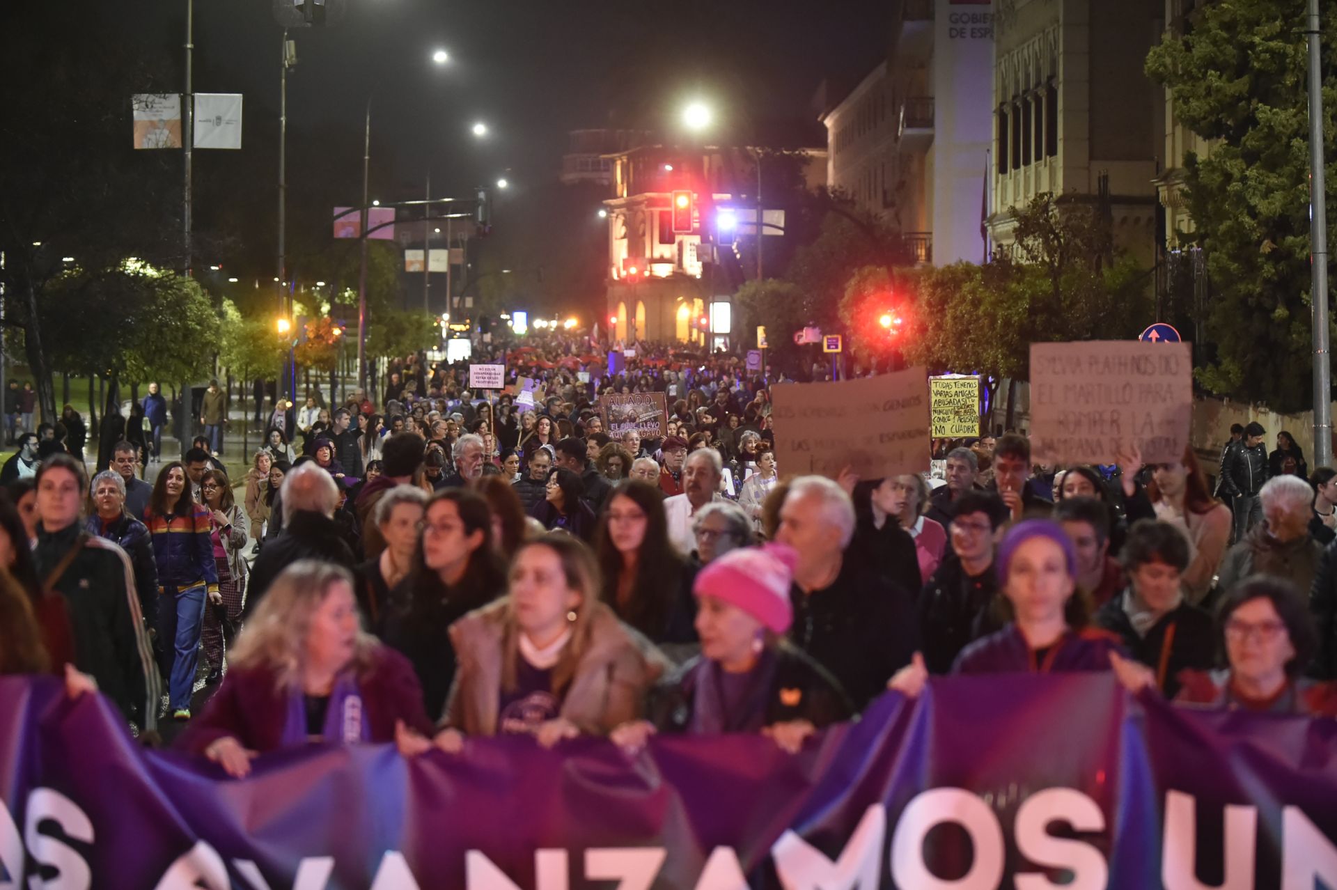 La manifestación por el 8M en Murcia, en imágenes