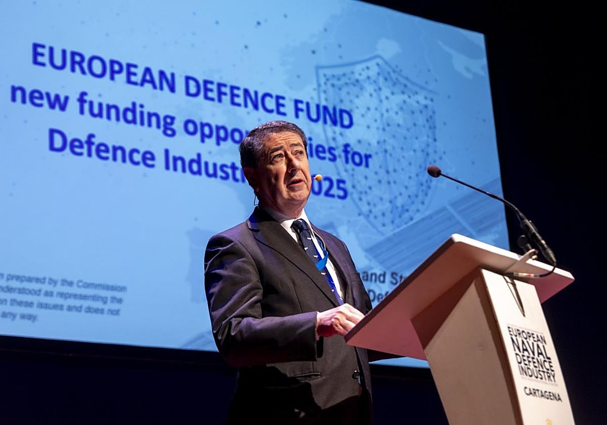 Francisco Casalduero, durante su intervención.