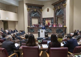 El Pleno de la Asamblea Regional de este martes, en imágenes