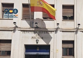 La fachada de la Jefatura Superior de Policía, en una imagen de archivo.