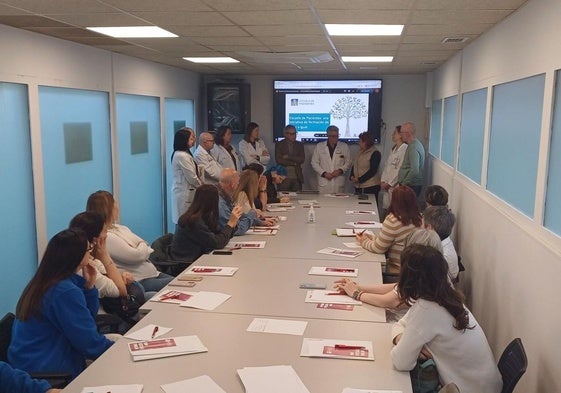 El taller de formación impartido en el Hospital Santa Lucía.