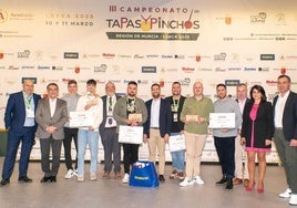 Los ganadores del III Campeonato de Tapas y Pinchos de la Región de Murcia.