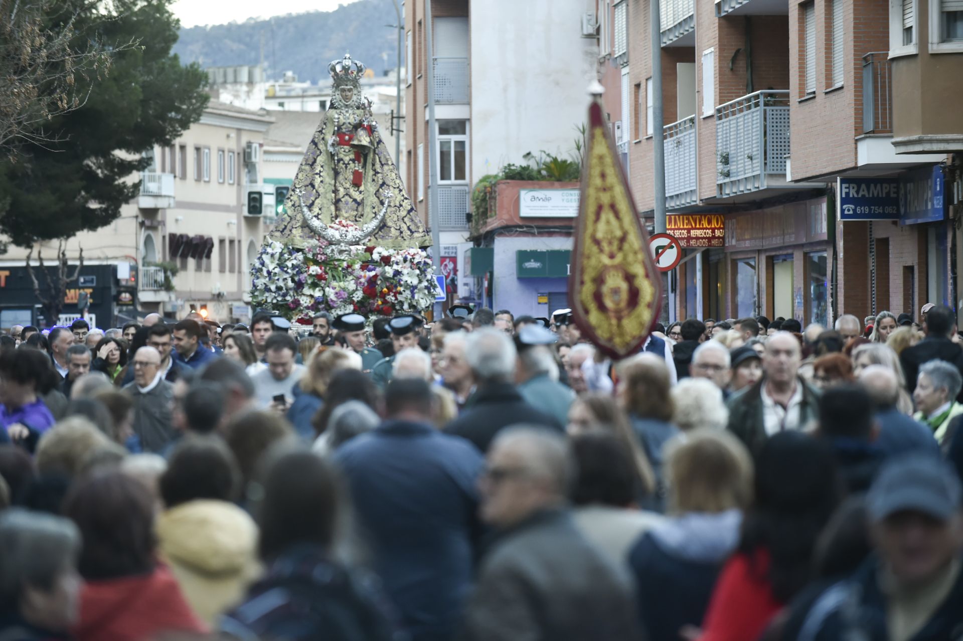 La bajada de la Virgen de la Fuensanta, en imágenes