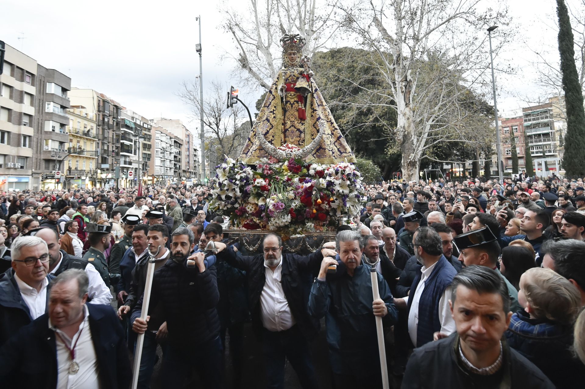 La bajada de la Virgen de la Fuensanta, en imágenes