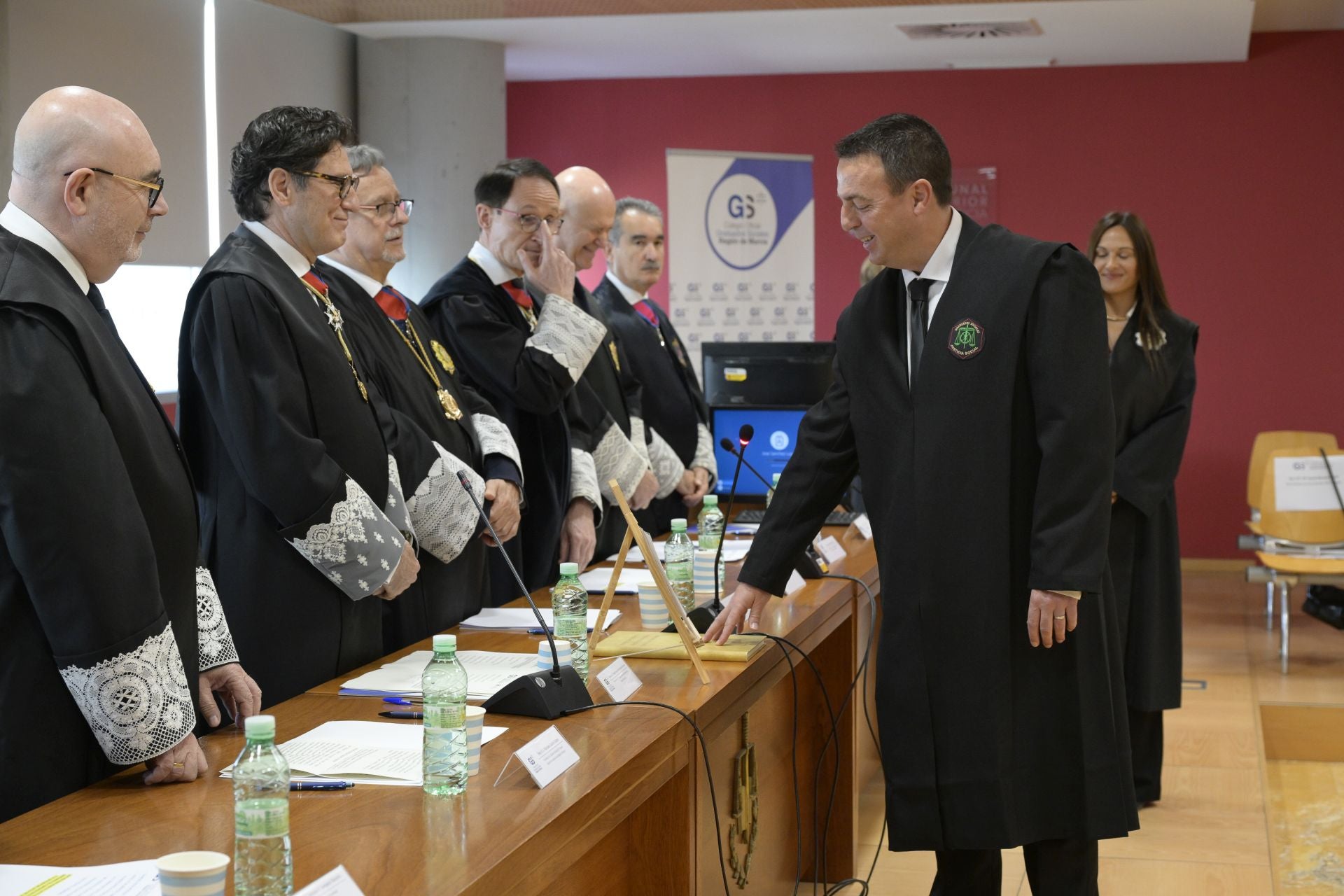 Las imágenes del homenaje al presidente del TSJ de la Región de Murcia