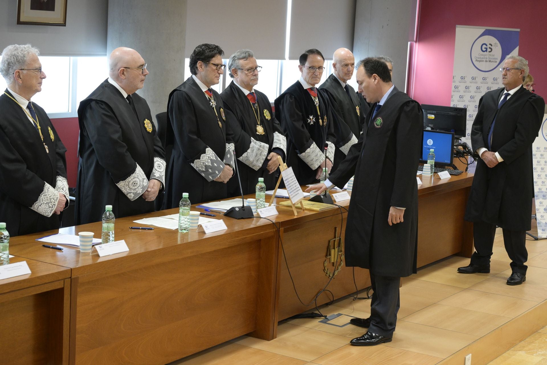 Las imágenes del homenaje al presidente del TSJ de la Región de Murcia