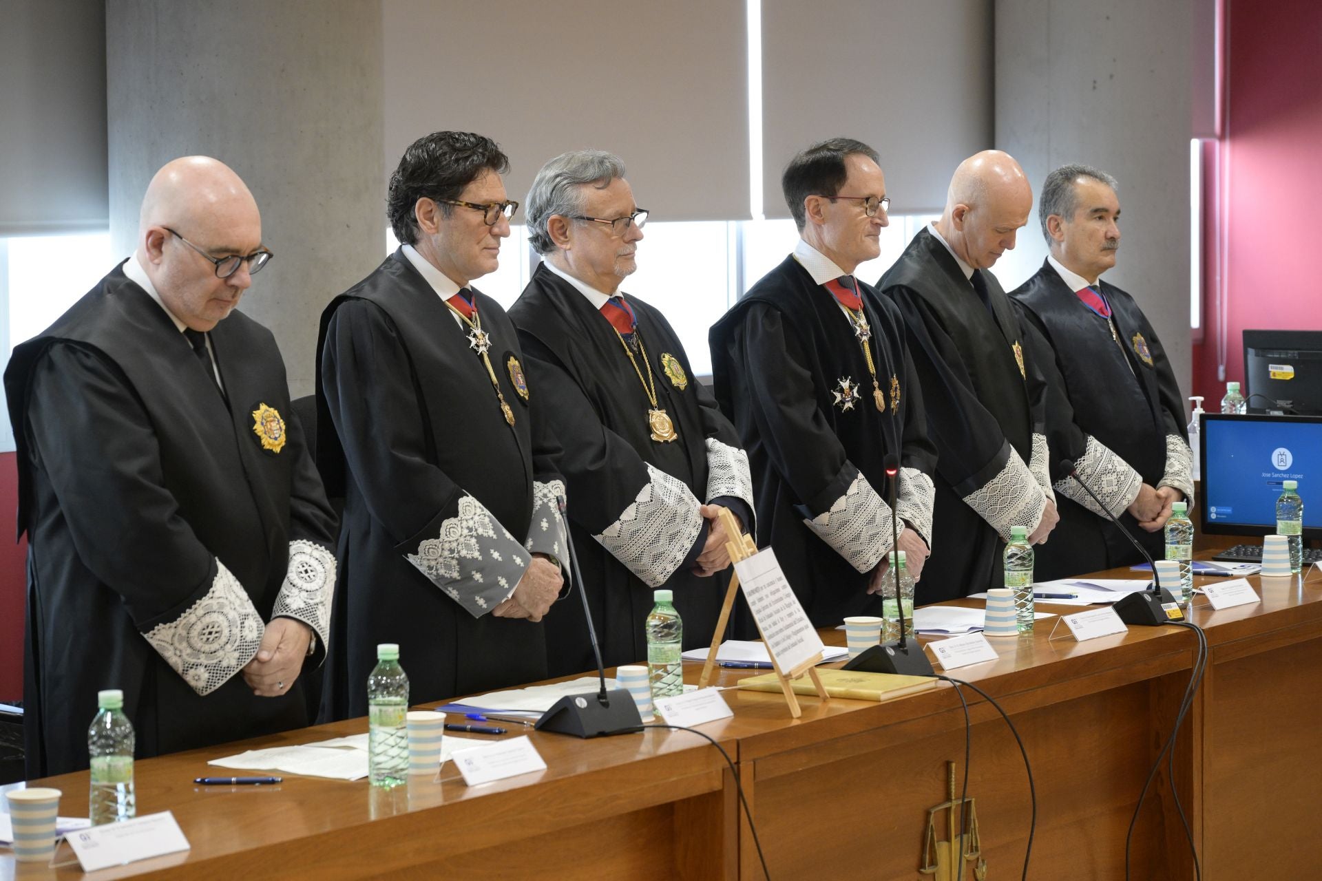 Las imágenes del homenaje al presidente del TSJ de la Región de Murcia