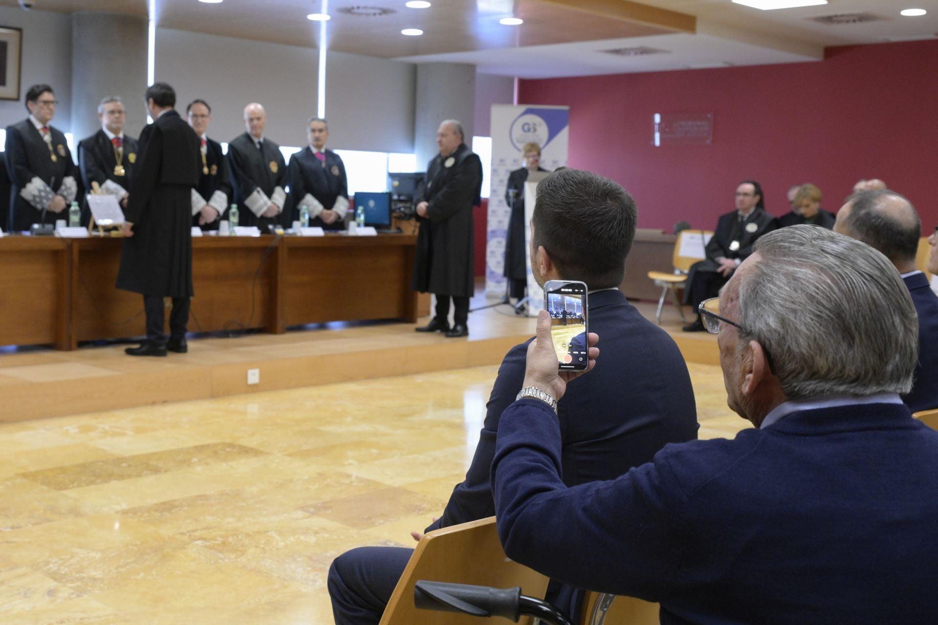 Las imágenes del homenaje al presidente del TSJ de la Región de Murcia