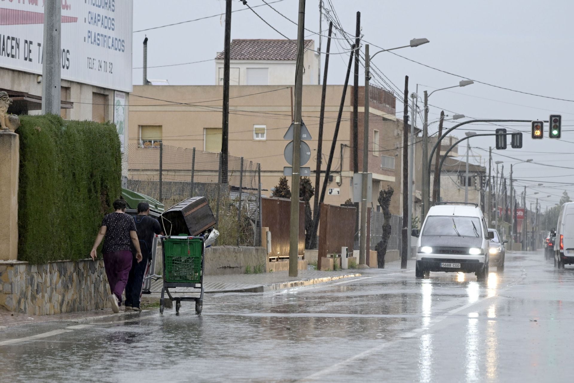 Las imágenes de la tromba de agua que ha afectado a la Región de Murcia este viernes