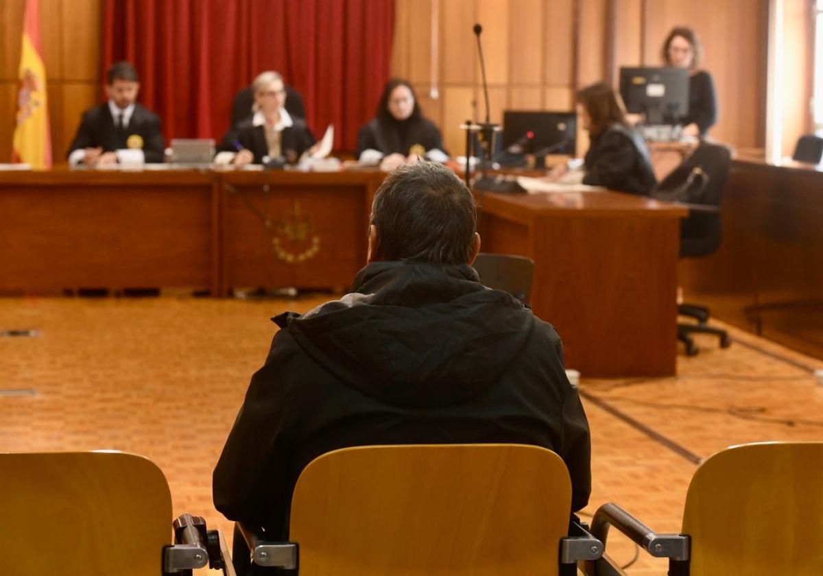 El acusado, durante la vista oral en la Audiencia Provincial.