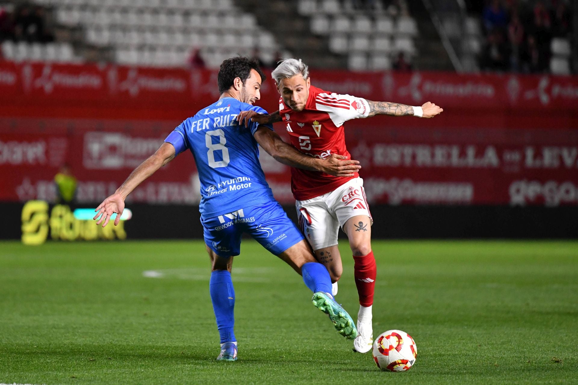 La victoria del Real Murcia frente al Fuenlabrada, en imágenes