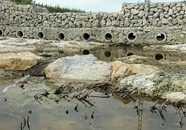 Obras en la rambla de Huete, en el término de Ceutí.