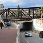 Paso subterráneo de la avenida de Santa Clara, que se mantendrá tras las obras de soterramiento del AVE.