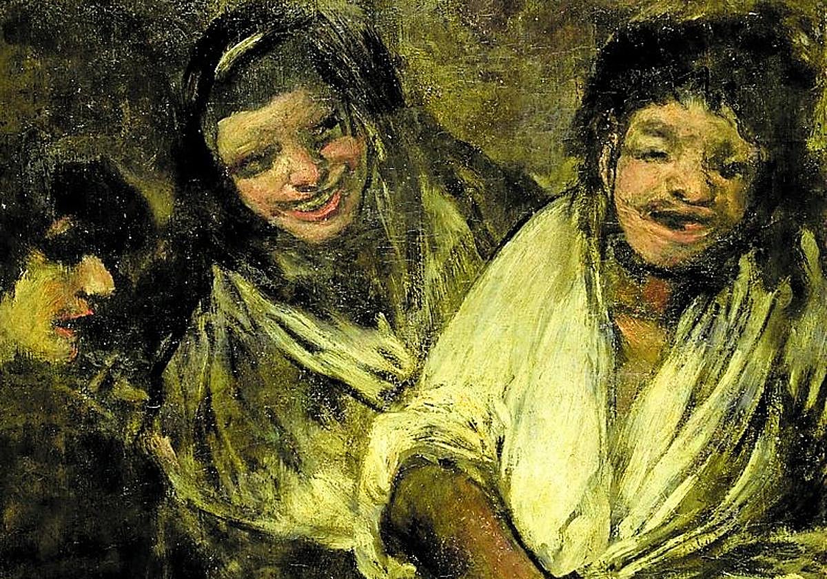 'Dos mujeres y un hombre' (1820-1823), de Goya.
