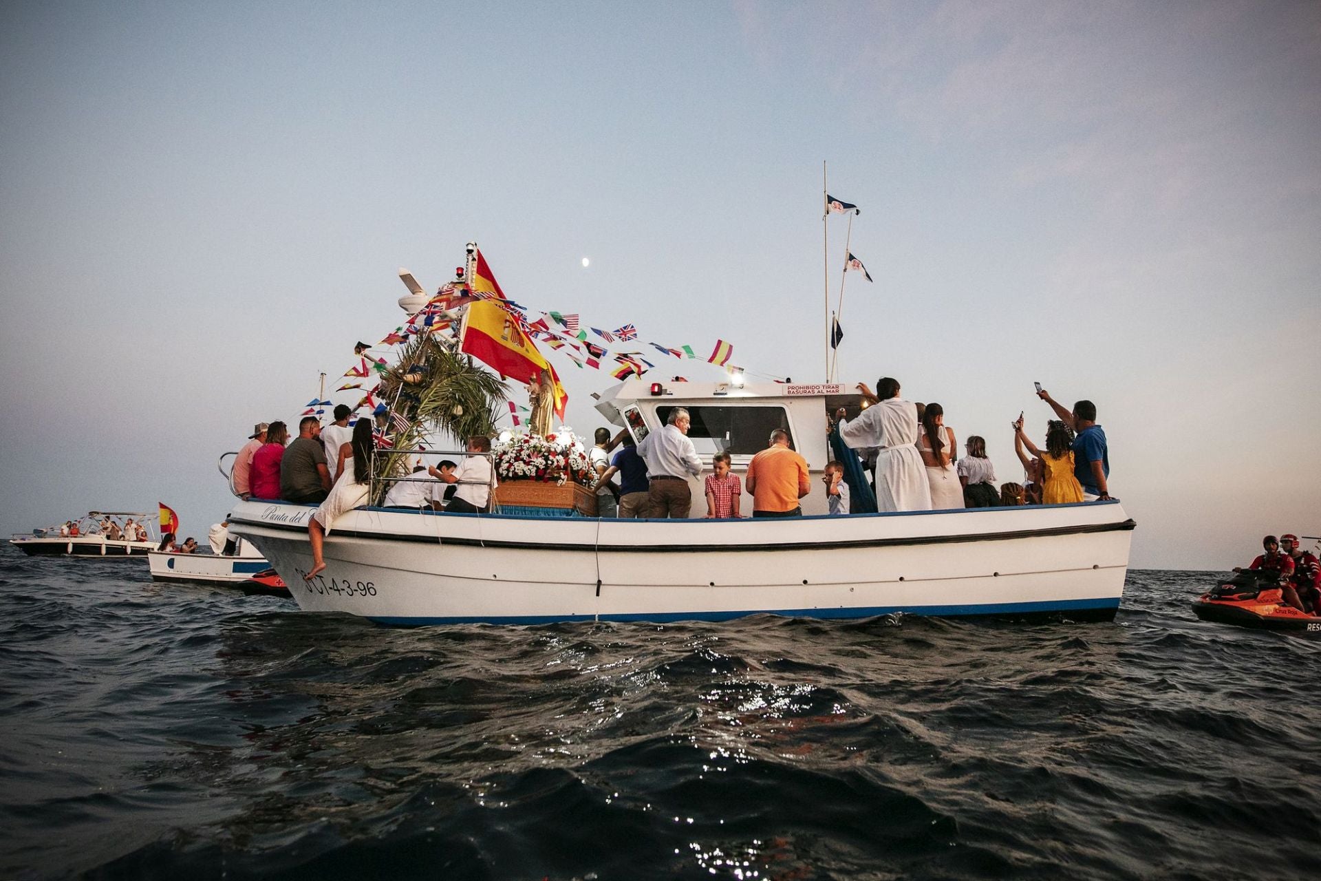 Procesión marítima de la Virgen del Mar en Cabo de Palos