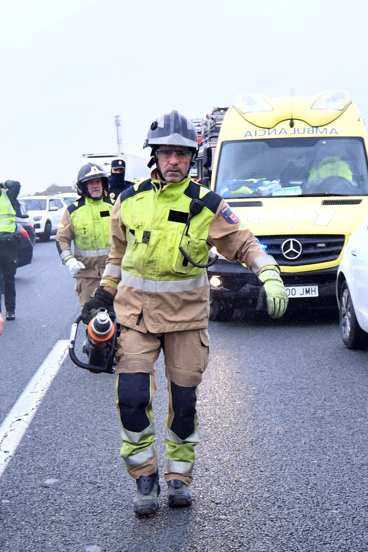 Las imágenes del accidente de autobús en la autovía A-7 en Murcia