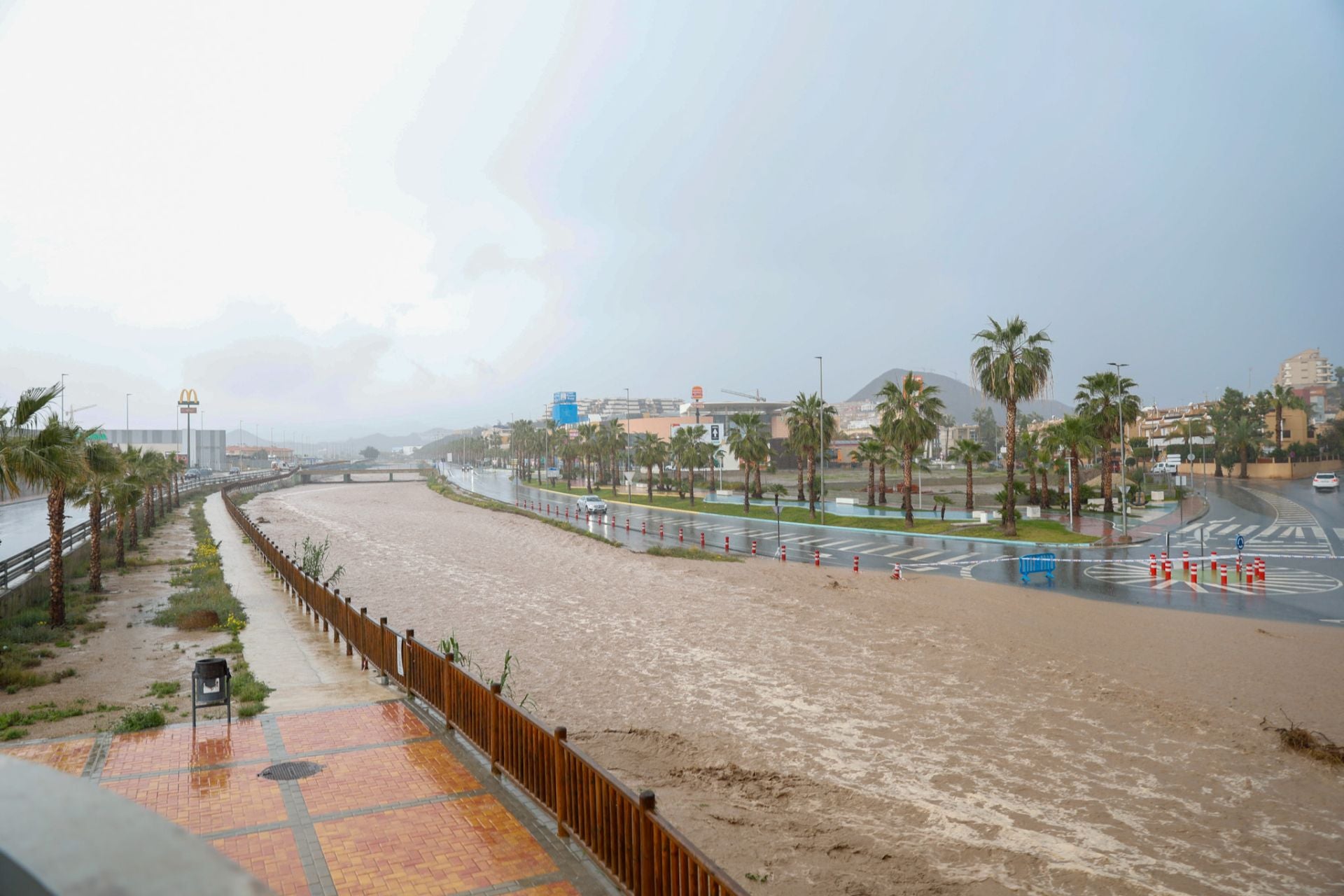 Las fuertes lluvias en Águilas, en imágenes