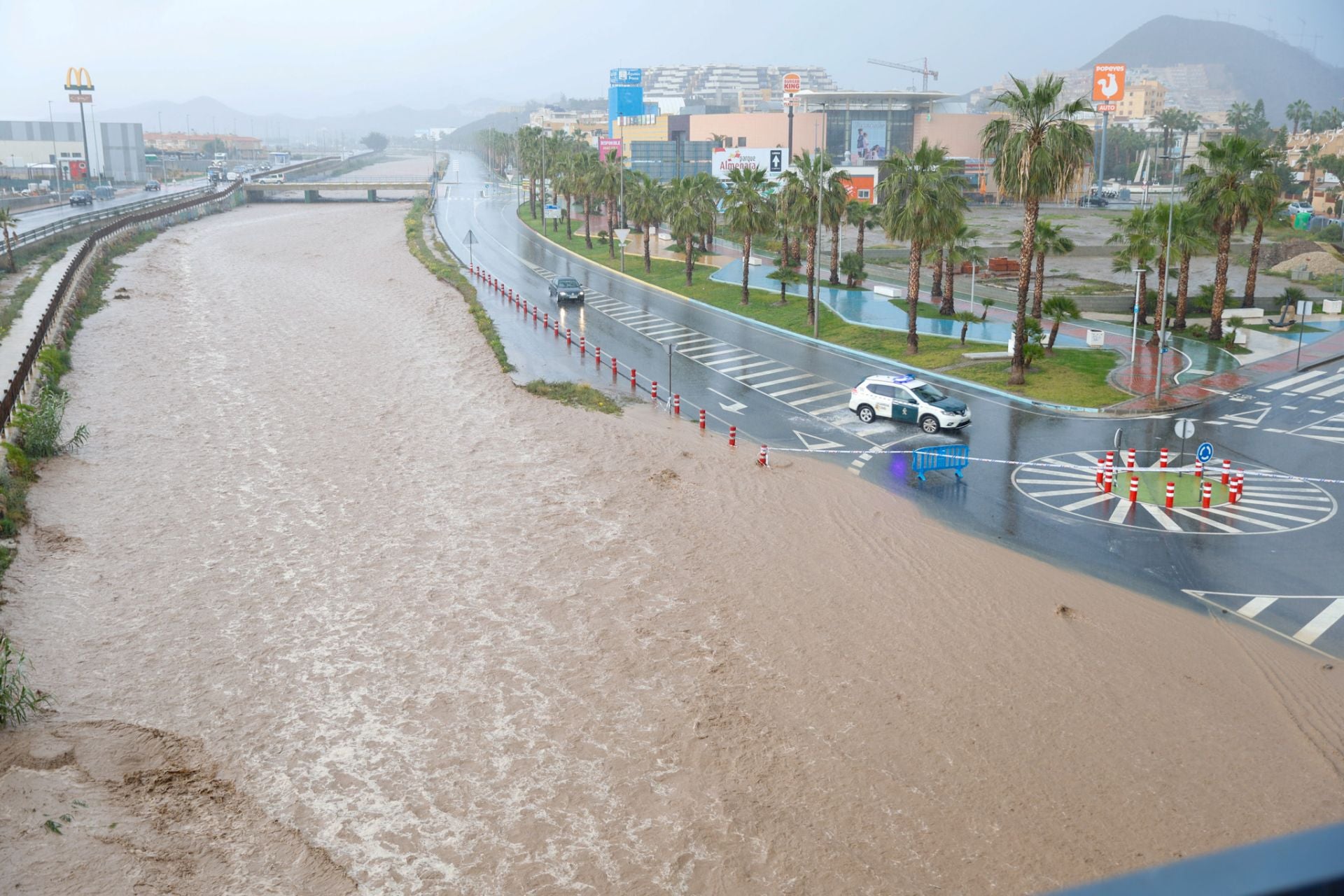 Las fuertes lluvias en Águilas, en imágenes