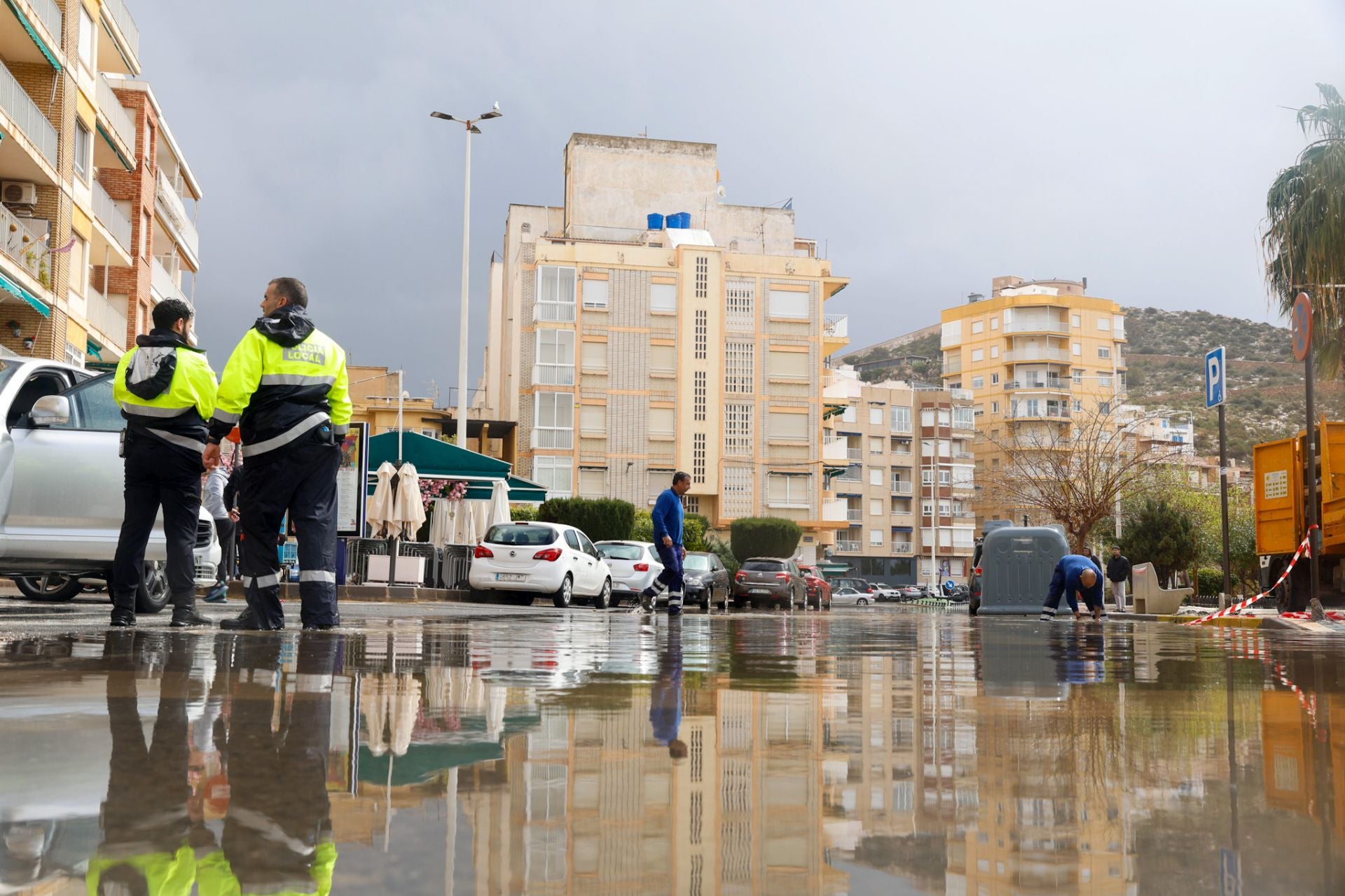 Las fuertes lluvias en Águilas, en imágenes