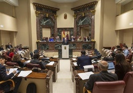 El Pleno de la Asamblea Regional, en una imagen de archivo.