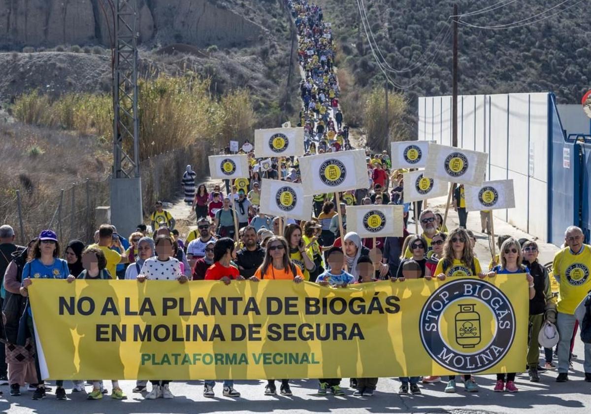 Vecinos y asociaciones de Molina de Segura volverán a movilizarse este domingo contra la planta de biogás