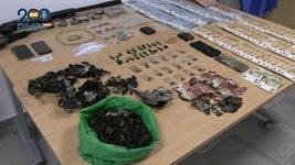 Los materiales incautados por los agentes.