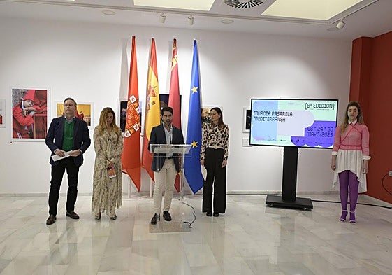Presentación de Murcia Pasarela Mediterránea, ayer.