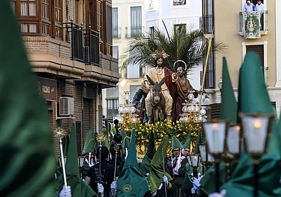 Procesión de Domingo de Ramos en Murcia, en 2023.